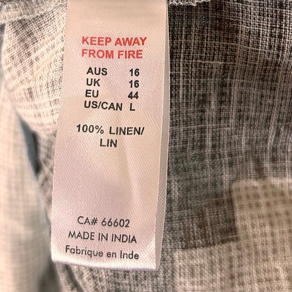 Knee length 100% linen dress - Picture 8 of 11
